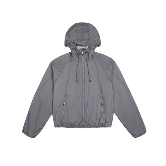 Unisex Leichter Windbreaker mit verstellbarer Kapuze, packbarer Nylonjacke Shop Nory