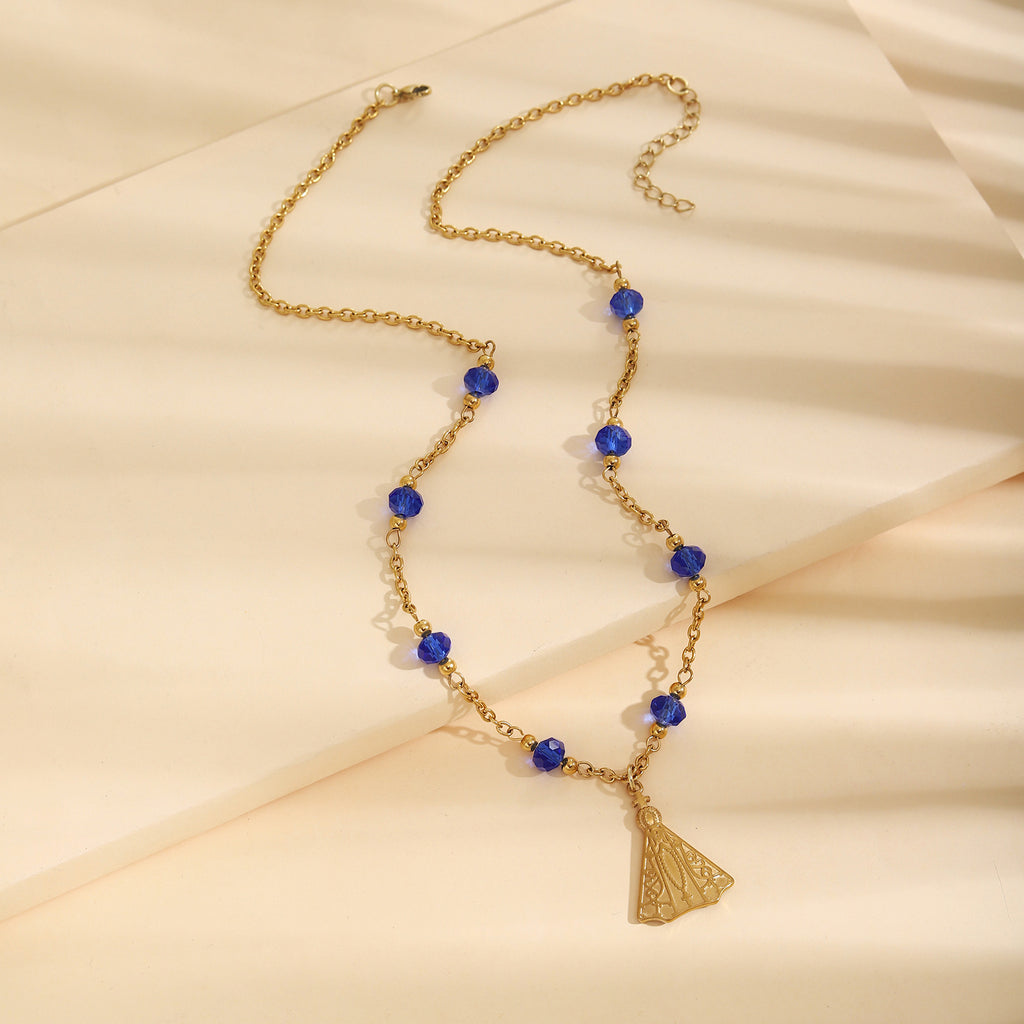 Damen elegante Halskette mit funkelnden Akzenten Shop Nory