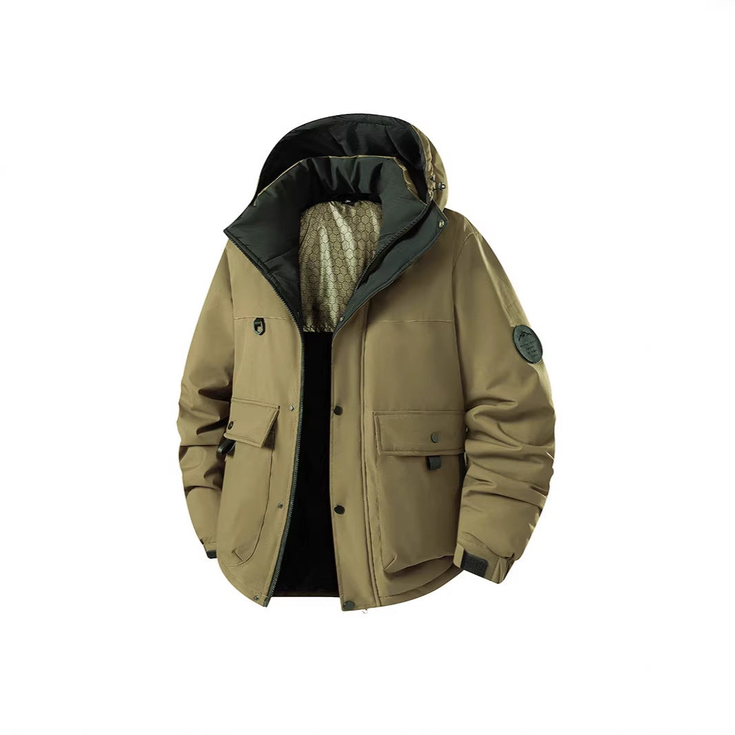 Herren Isolierter Urban-Parka mit Stehkragen und verdeckter Kapuze Shop Nory