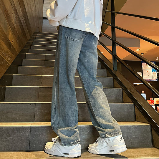 Herren Lässige und weite Denim-Hose Shop Nory
