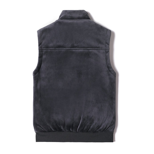 Herren Ärmellose Thermo-Fleeceweste mit Sherpa-Innenfutter und Stehkragen Shop Nory