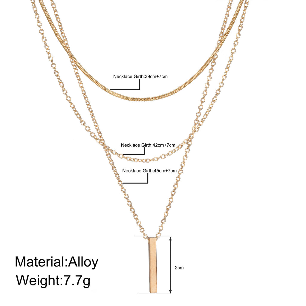 Damen Halskette mit mehreren Anhängern in Stern-, Herz- und Mondform Shop Nory