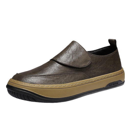 Herren Slip-On Sneaker mit Klettverschluss und dicker Plateausohle Shopy Nory