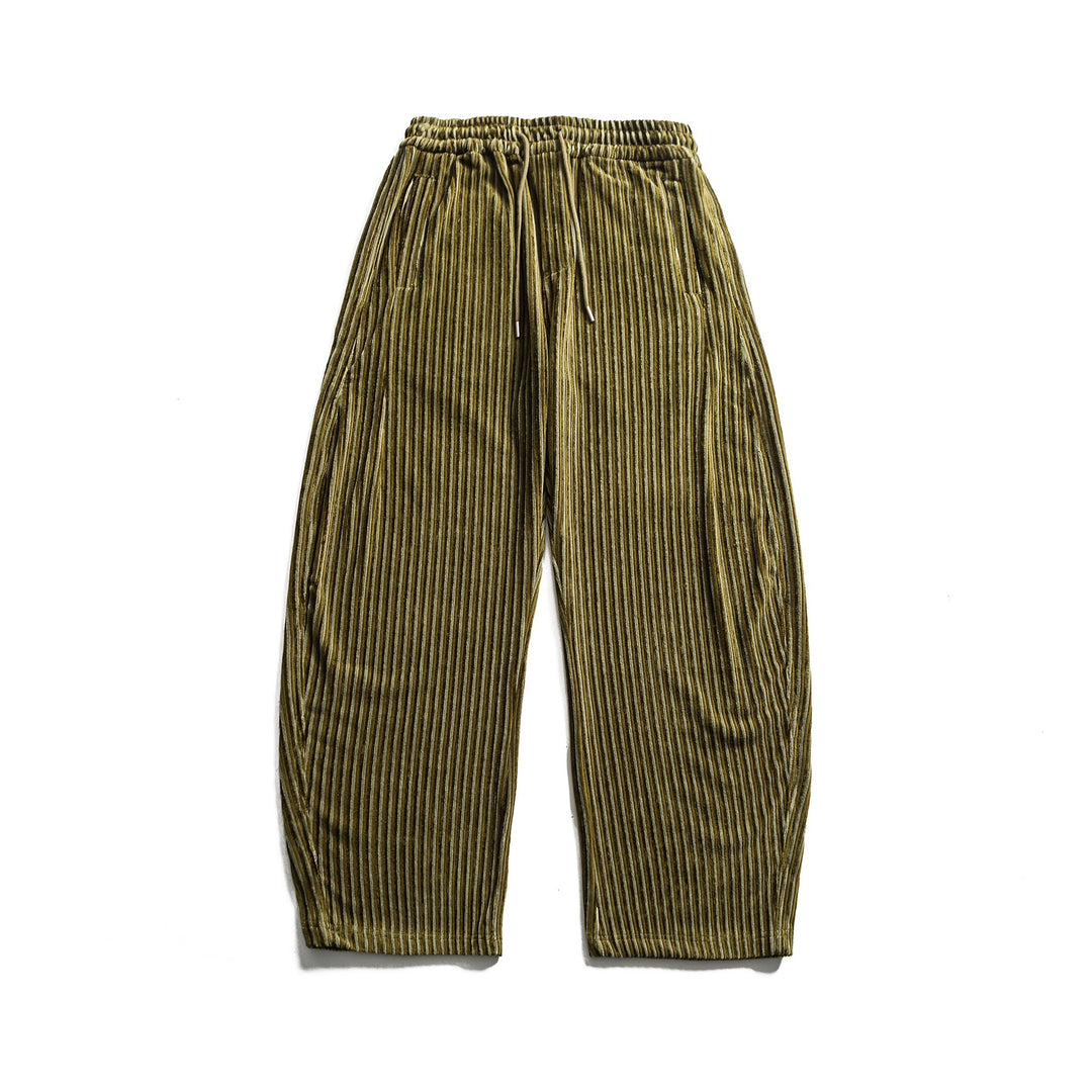 Damen Weite Plissee-Hose mit elastischem Bund und Tunnelzug Shop Nory