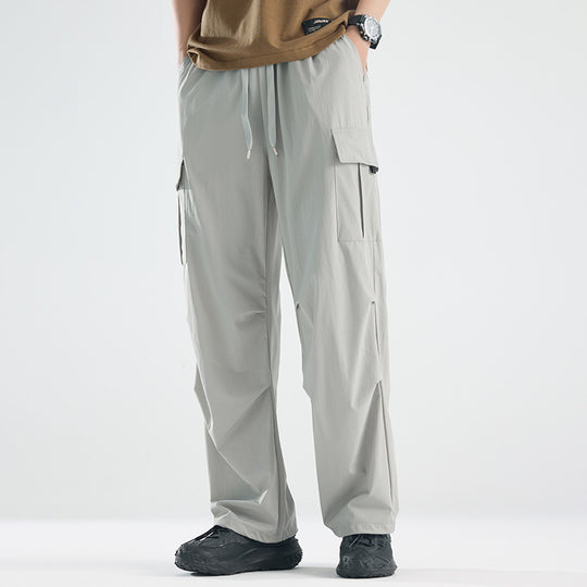 Herren Breite Tech‑Cargo‑Hose mit Utility‑Taschen und verstellbarem Bund Shop Nory
