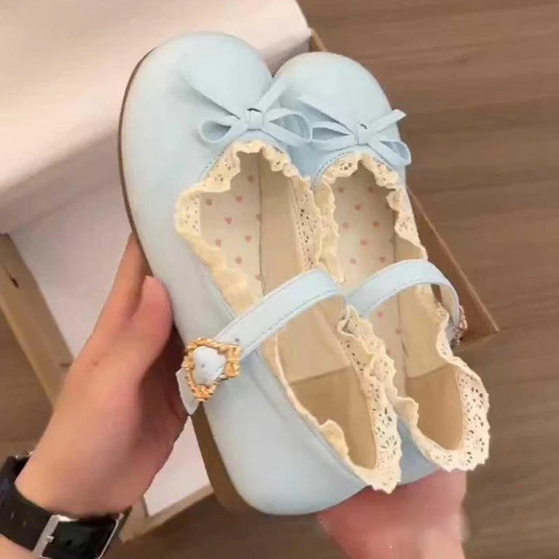 Damen Ballerina-Schuhe mit eleganter Riemchen-Detail und bequemer Sohle