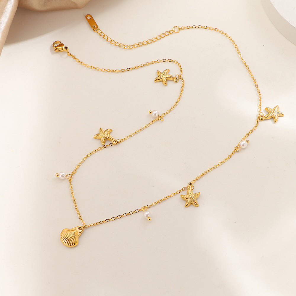 Frauen Küsten-Themen Charm Halskette Shop Nory