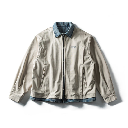 Herren Leichter Canvas‑Fieldblouson mit kontrastierendem Jeanskragen Shop Nory