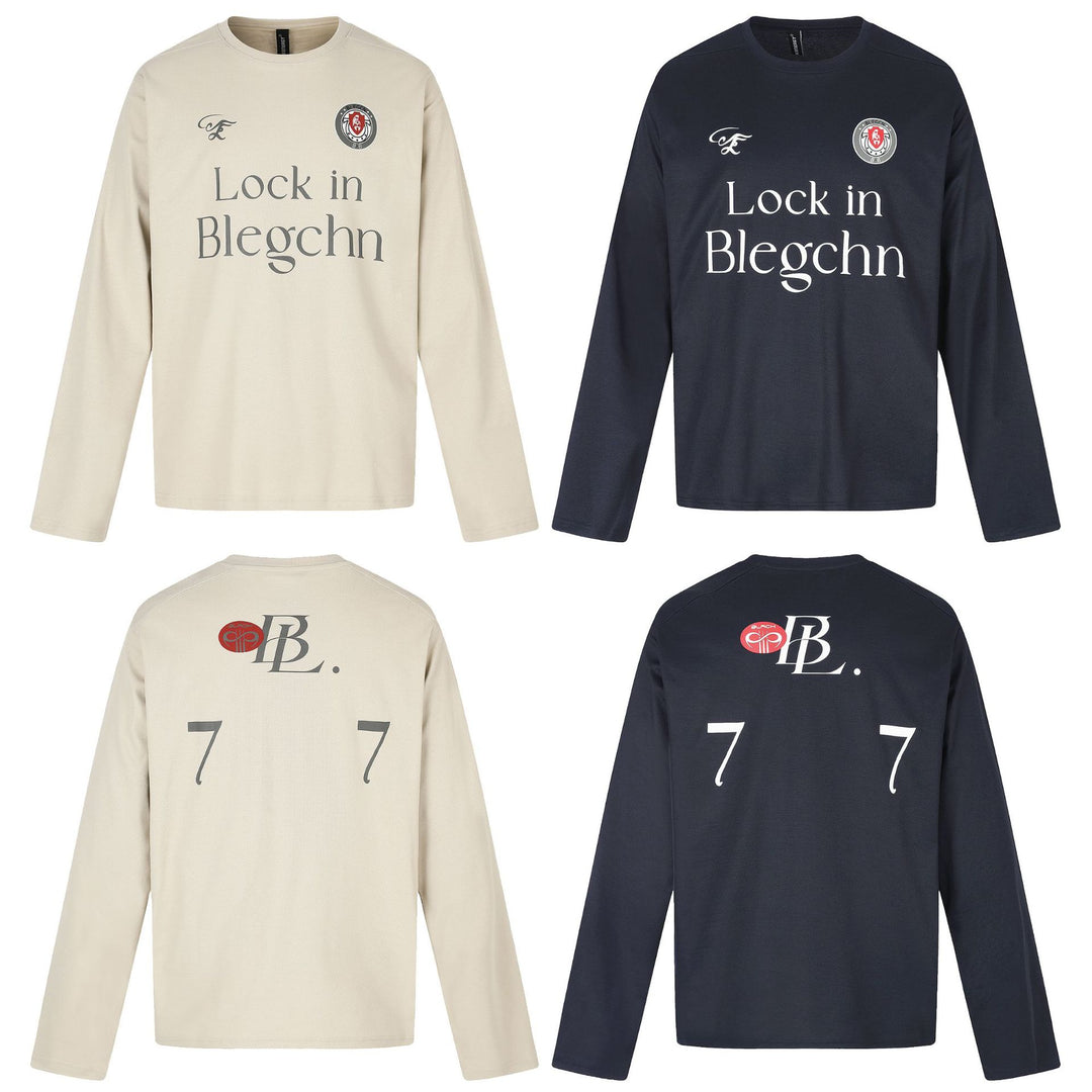 Unisex Rundhals-Sweatshirt mit großflächigem Typo-Print und gesticktem Emblem Shop Nory