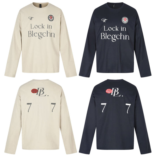 Unisex Rundhals-Sweatshirt mit großflächigem Typo-Print und gesticktem Emblem Shop Nory