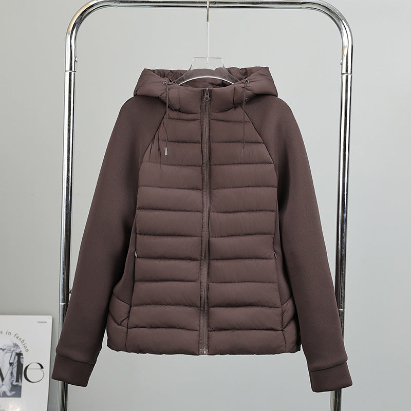 Damen vielseitige Hybridjacke mit Kapuze