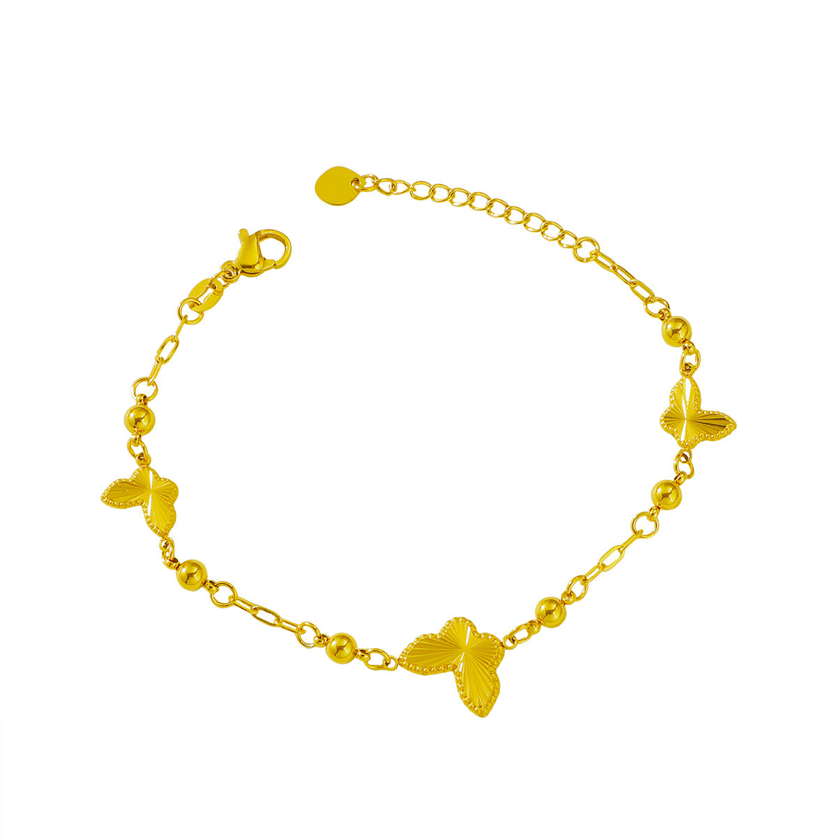 Damen zartes Armband mit filigranen Schmetterlings-Elementen Shop Nory