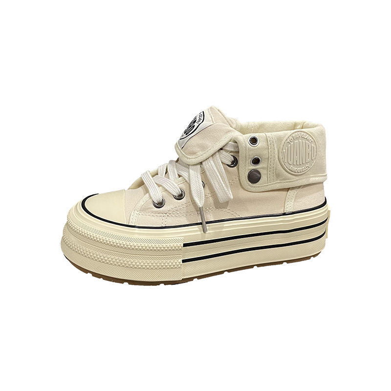 Damen Urbaner High-Top Sneaker mit stylischer Zierschnürung