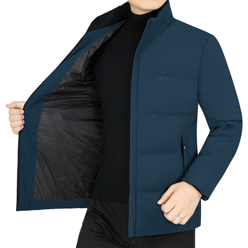 Herren Leicht wattierte Stehkragen-Funktionsjacke mit schlanker Silhouette Shop Nory