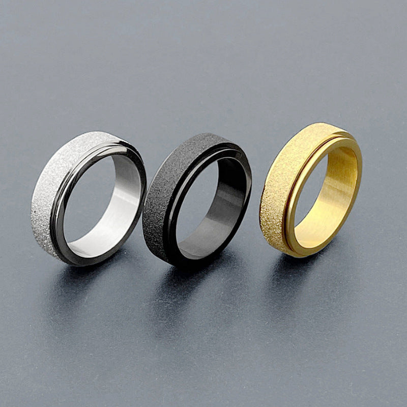 Herren Ring mit mattierter Oberfläche und eleganter Struktur Shop Nory