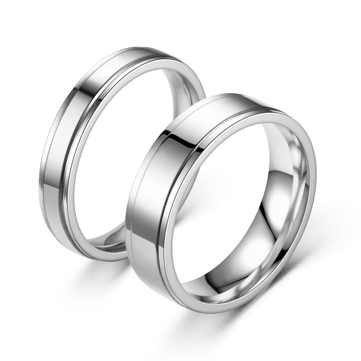 Herren Ring mit elegantem, poliertem Design und minimalistischer Linienführung Shop Nory