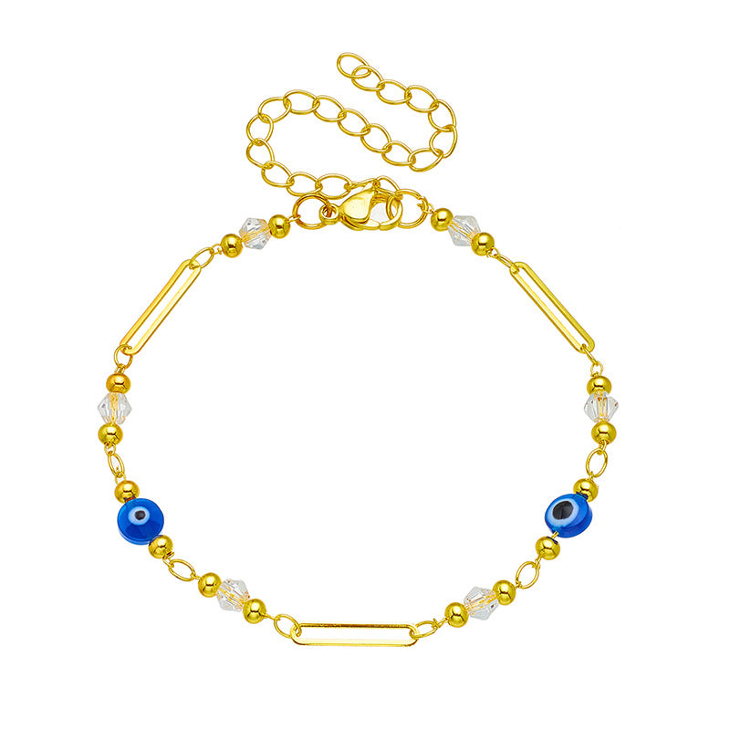 Damen elegante Armband mit bunten Glasperlen und Anhängern Shop Nory