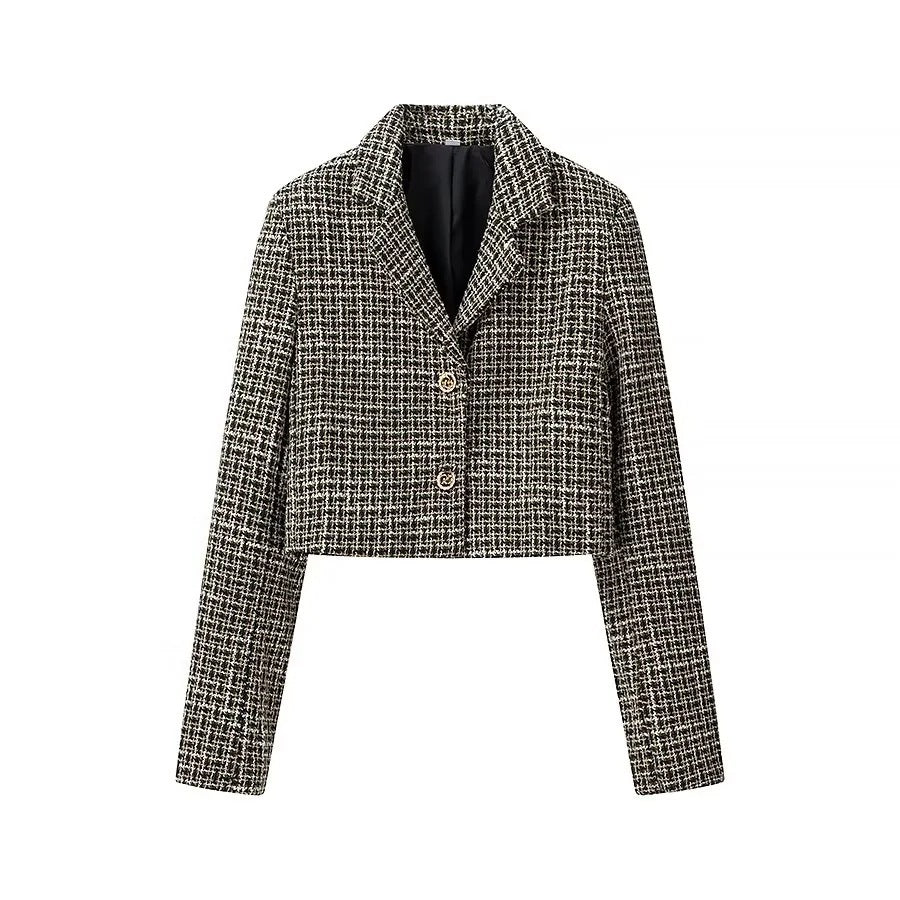 Damen Kurzblazer aus Bouclé‑Tweed mit kastiger Cropped‑Silhouette Shop Nory