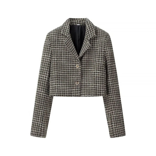 Damen Kurzblazer aus Bouclé‑Tweed mit kastiger Cropped‑Silhouette Shop Nory