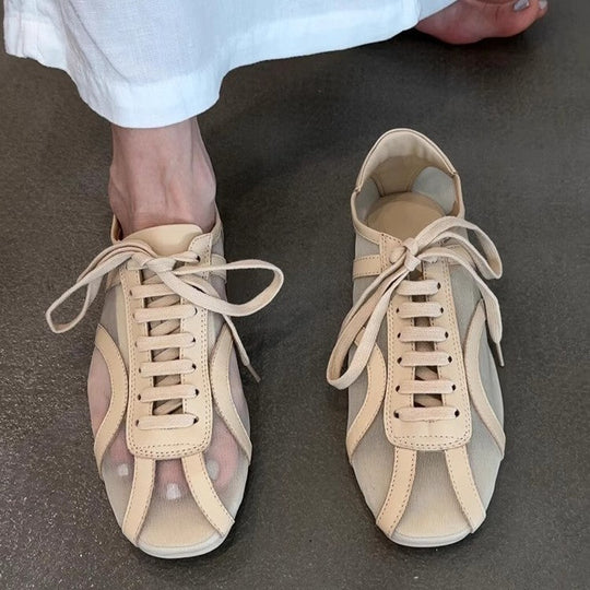 Damen modische Sneakers mit atmungsaktiver Mesh-Oberfläche und komfortabler Sohle Shopnory