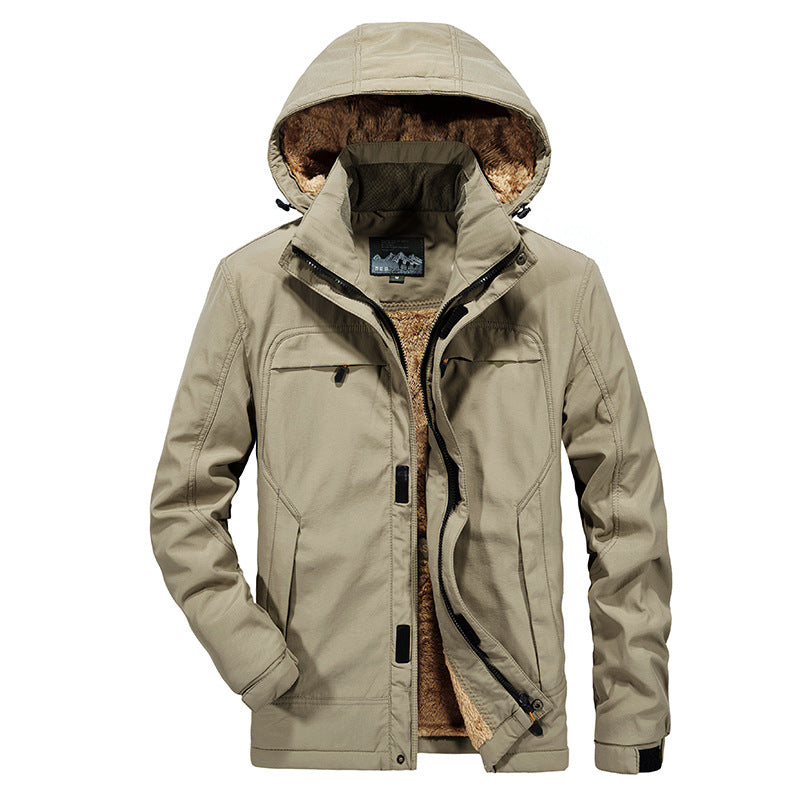 Herren wasserabweisende Winterparka mit Kapuze und luxuriösem Kunstfellfutter Shop Nory