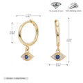 Damen Ohrhänger mit schützendem Augenmotiv aus hochwertigem 925 Sterling Silber Shop Nory