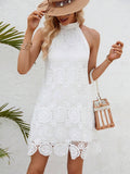 Damen Häkelkleid im eleganten Boho-Stil