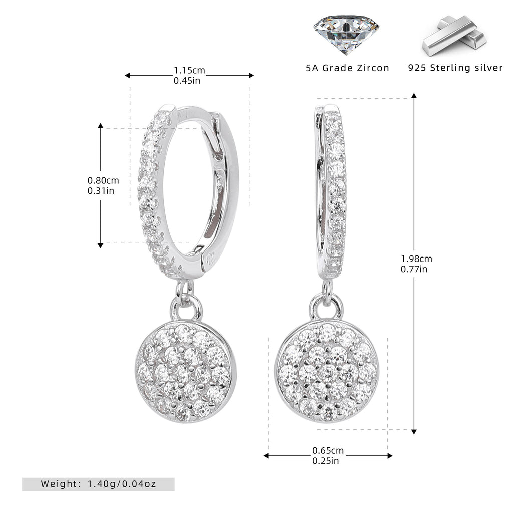 Damen Ohrringe mit funkelndem Zirkonbesatz und elegantem Design Shop Nory