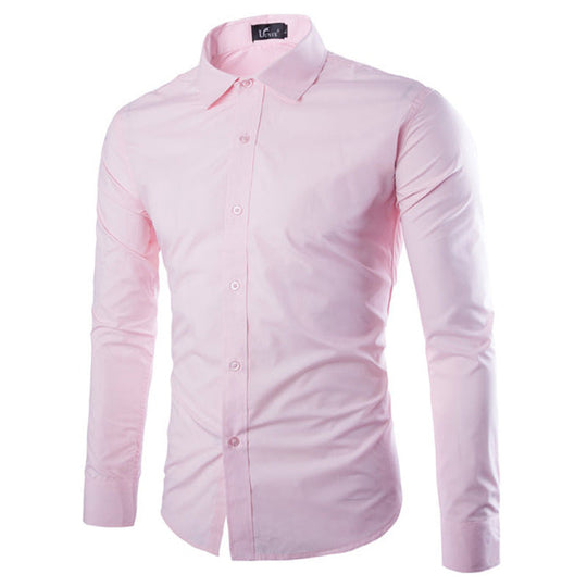 Herren elegante Langarmhemd