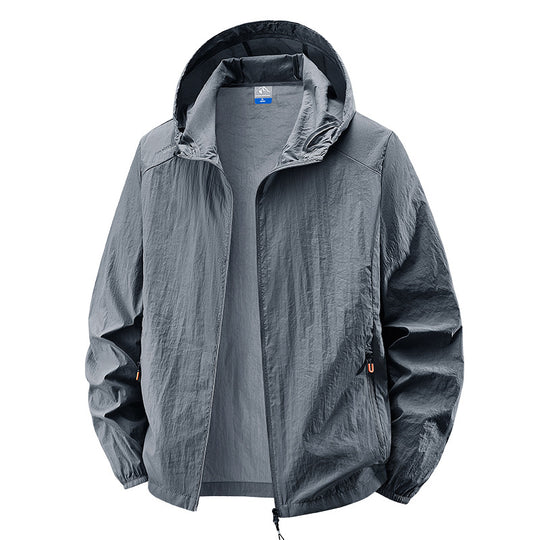Herren Leichte Outdoorjacke mit verstellbarem Kapuzendesign Shop Nory