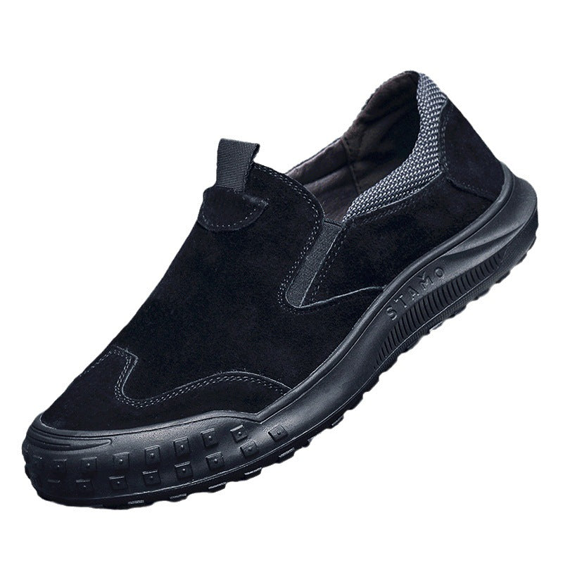 Herren bequeme Slipper aus Wildleder