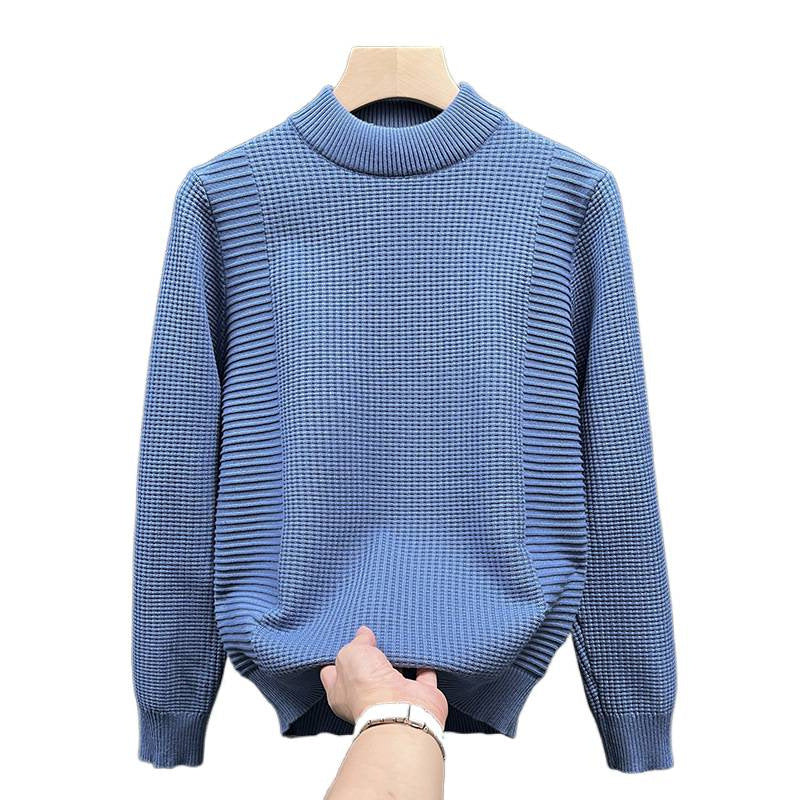 Damen Feinstrickpullover mit strukturierter Waffel- und Rippenstruktur und Stehkragen Shop Nory