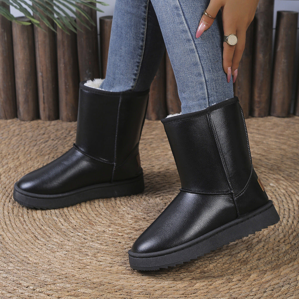 Damen kuschelige Winterboots mit warmem Innenfutter