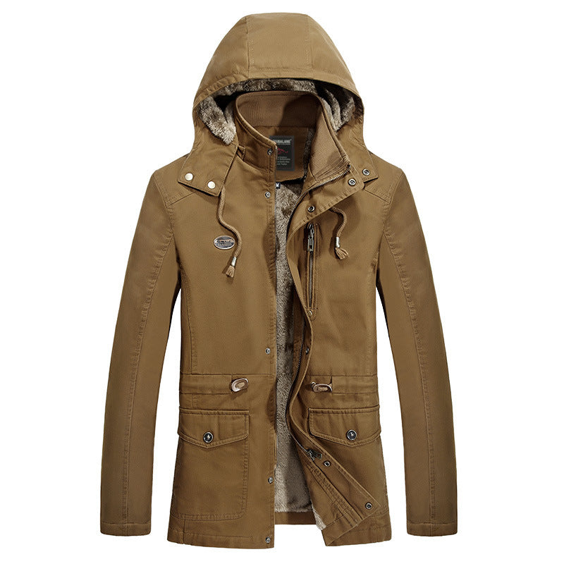 Herren Fieldparka im Utility-Look mit Teddyfleece-Kapuze, Kordelzug und Multifunktions-Taschen Shop Nory