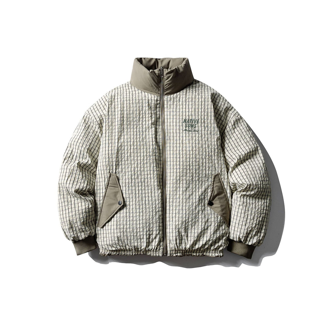 Herren Boxy-Pufferjacke mit hohem Stehkragen und minimalistischer Außenhülle Shop Nory