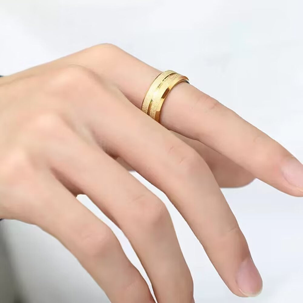 Herren Ring mit luxuriösem, strukturiertem Oberflächenfinish Shop Nory