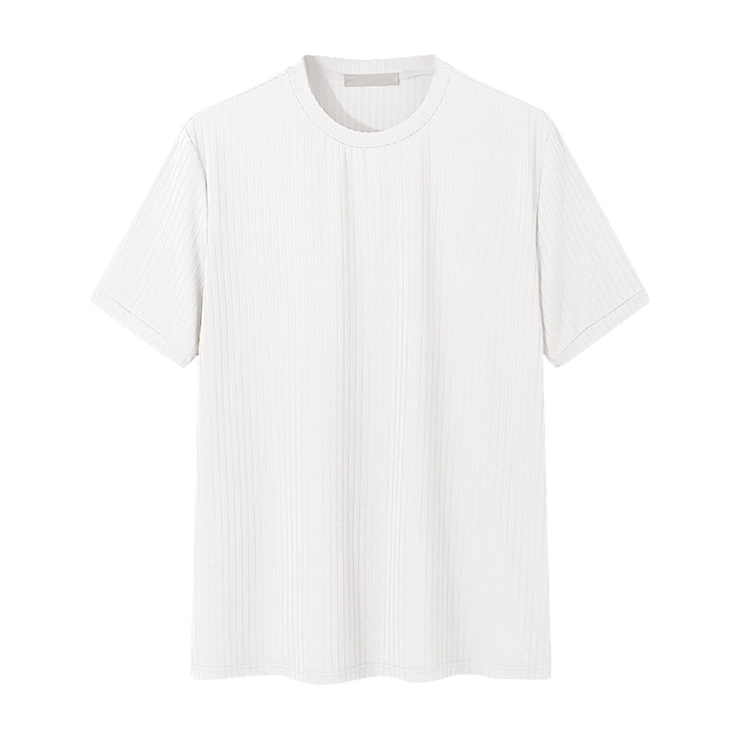 Unisex nan geripptes weit geschnittenes T-Shirt aus Baumwollmix