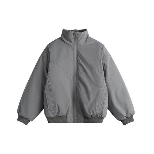 Damen Gefütterte Boxy‑Bomberjacke mit hohem Stehkragen und diagonal gesteppter Optik Shop Nory