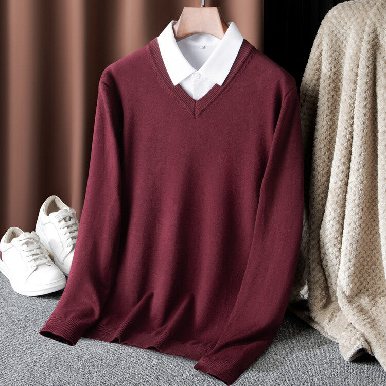 Herren V-Ausschnitt Pullover