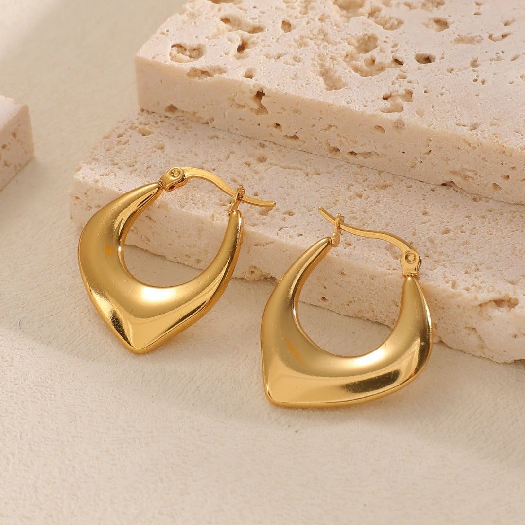 Damen Hängende Ohrringe mit integriertem, texturierten Design Shop Nory