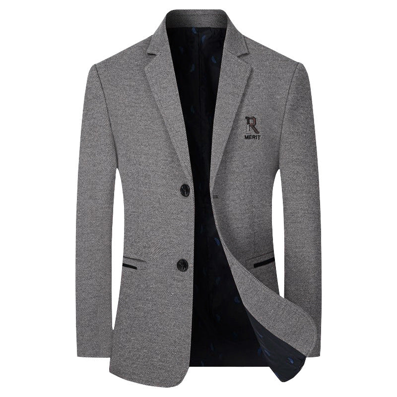 Herren Sakko Slim-Fit aus strukturierter Wollmischung mit kontrastiertem Innenfutter Shop Nory