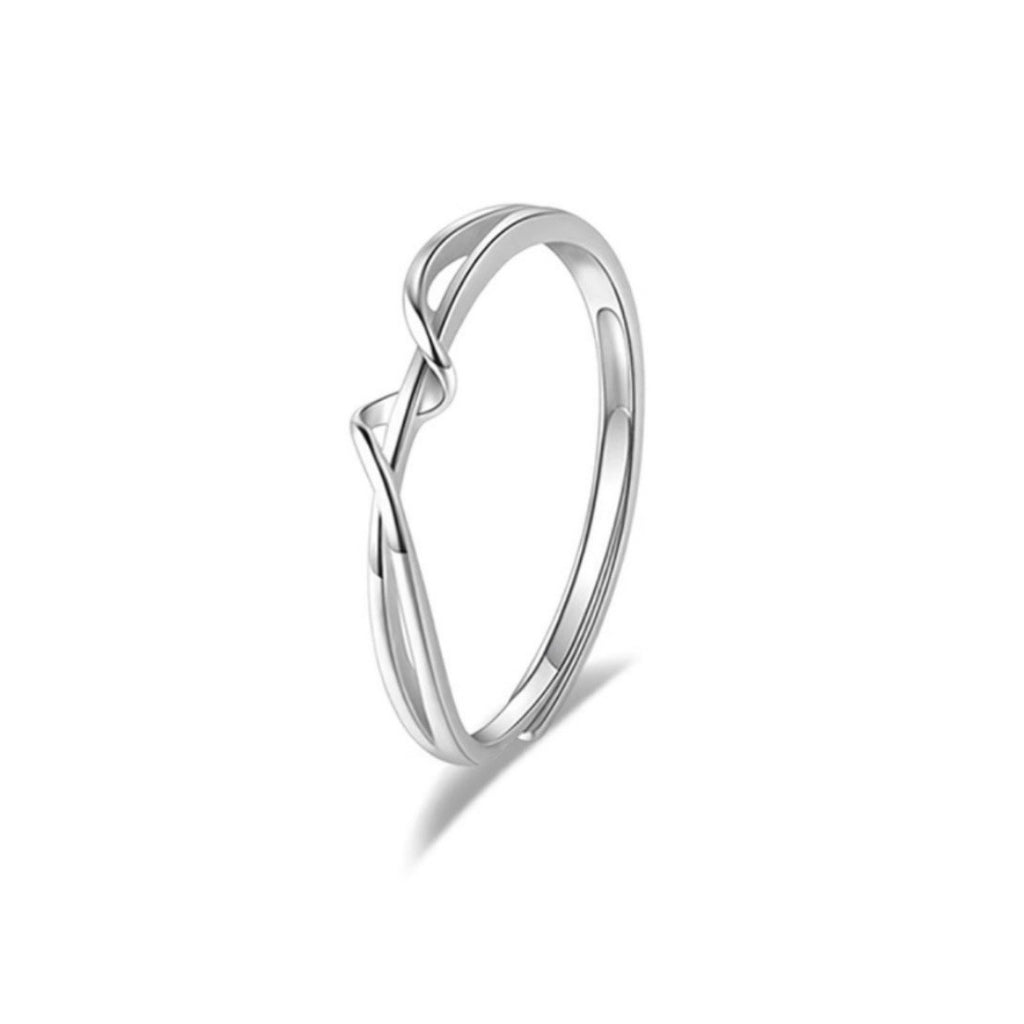 Damen Zierlicher und eleganter Ring mit geschwungenem Design Shop Nory