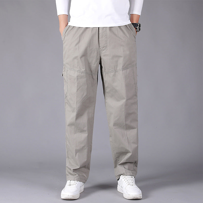Herren Locker sitzende Cargo‑Hose mit elastischem Tunnelzugbund, Knieabnähern & Reißverschlusstaschen Shop Nory