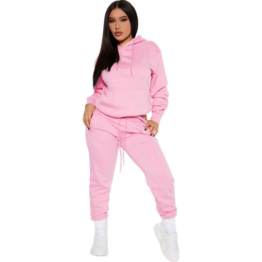 Damen nan zweiteiliges Lounge-Set mit Kapuzenpullover und High-Waist Jogginghose aus weichem French Terry Shop Nory