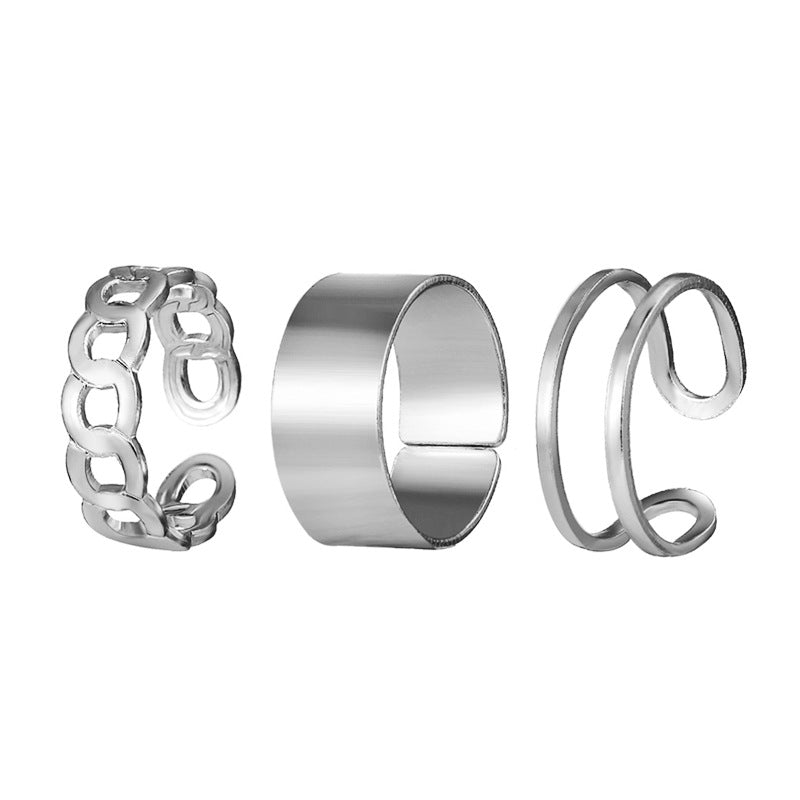 Damen romantisches und elegantes Ring-Set Shop Nory