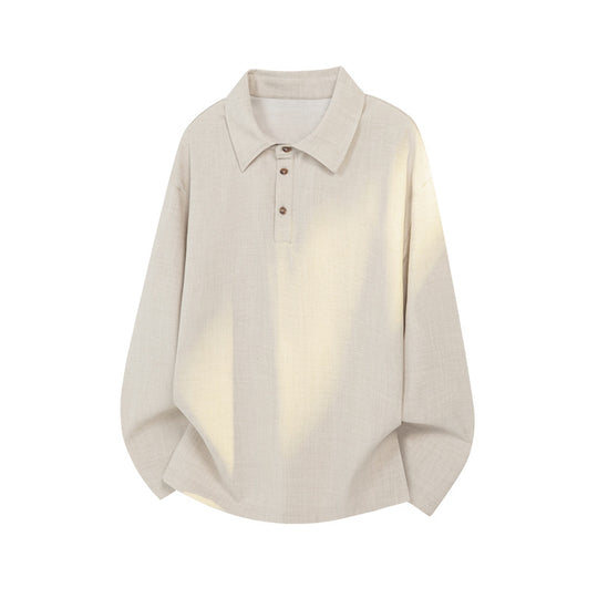 Herren Lässiger Polo-Pullover mit Stehkragen Shop Nory