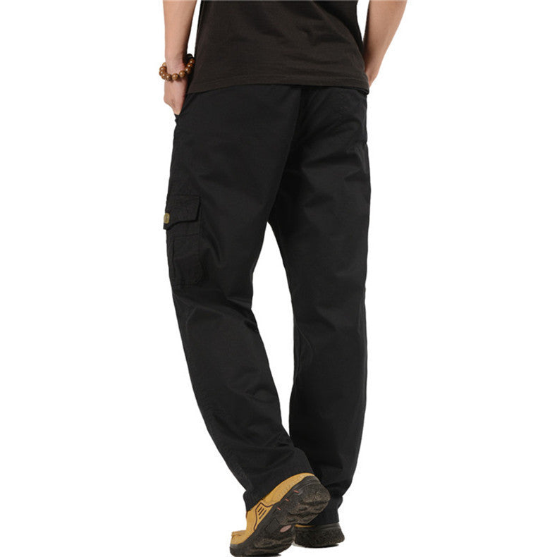 Herren Cargohose mit elastischem Bund, multifunktionalen Utility‑Taschen und geradem Schnitt Shop Nory