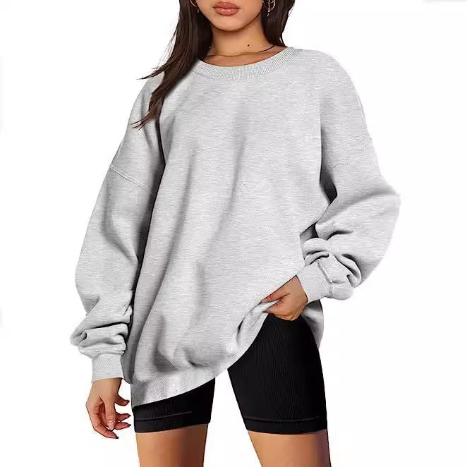 Damen nan Oversize-Sweater mit tiefem Schulterfall und gerippten Bündchen Shop Nory