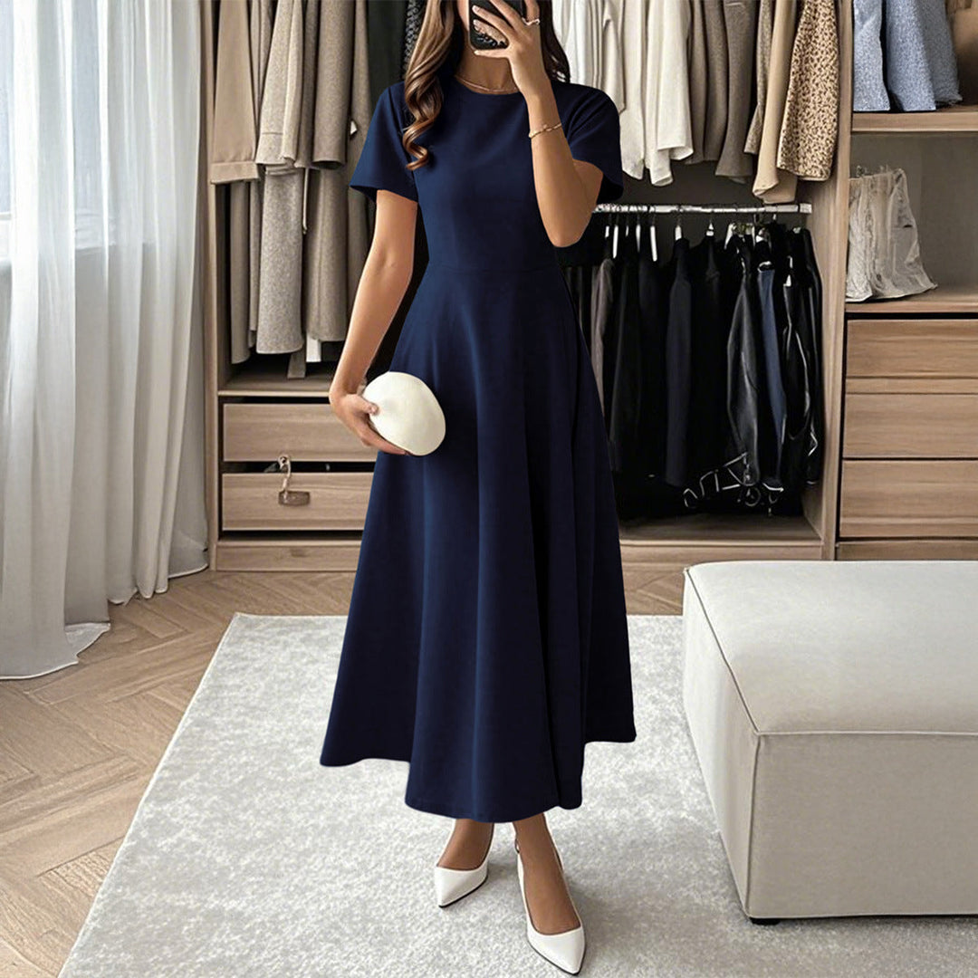 Damen Midikleid mit elegantem Schnitt und weiten Ärmeln