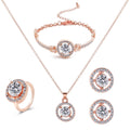Damen Schmuckset mit funkelndem Kristalldesign Shop Nory